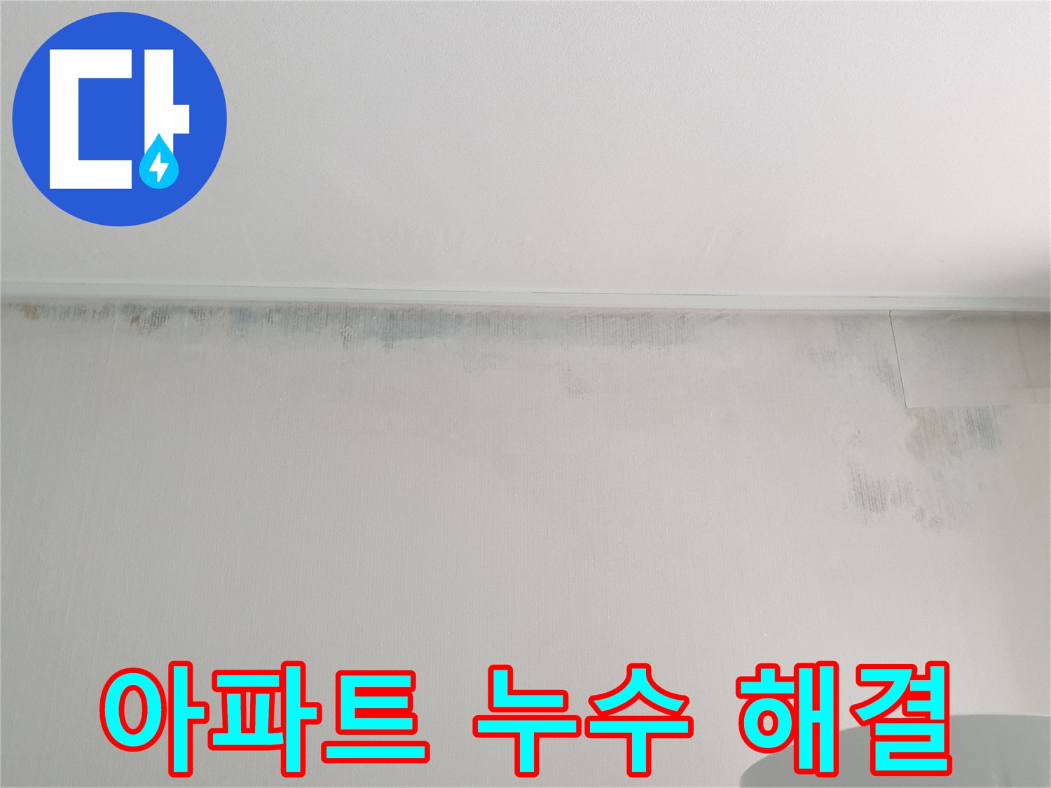 노원구 천장 누수로 인한 곰팡이 발생 사진