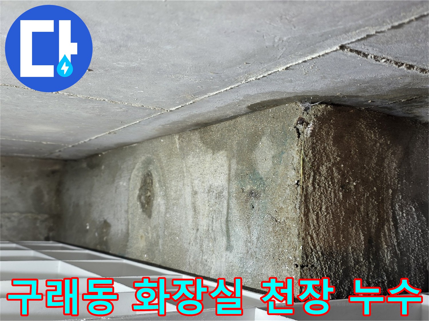 구래동 아파트 화장실 천장 누수 - 점검구 내부 파악