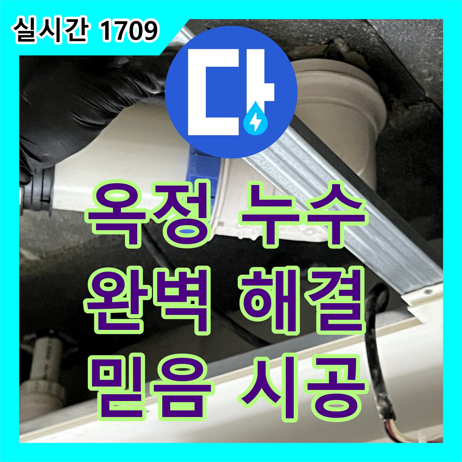 옥정 누수탐지전문, 율정마을 아파트, 누수 문제, 완벽하게 해결