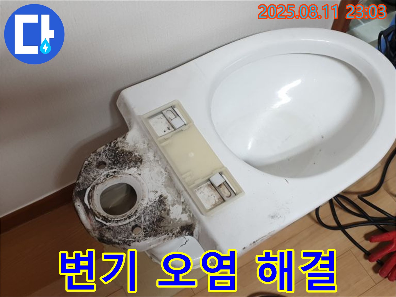 오염된 변기 해결 - 깨끗하고 안전하게