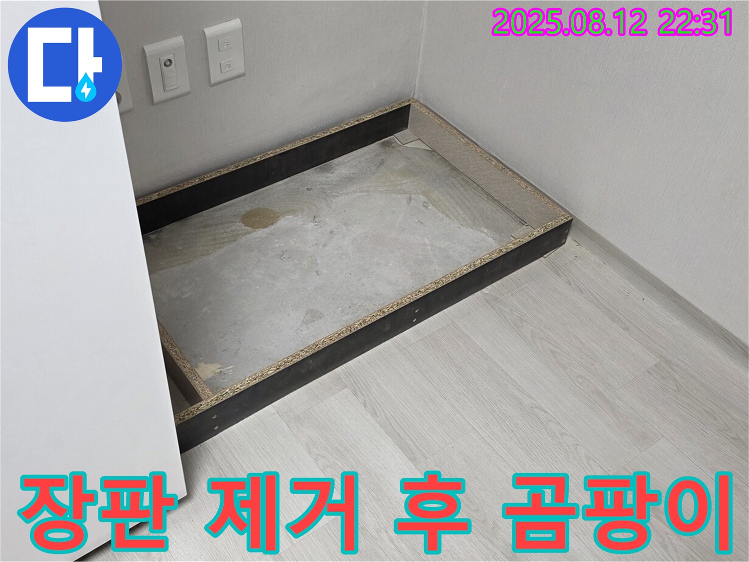 길음동 누수 - 장판 제거 후 곰팡이, 건강 적신호