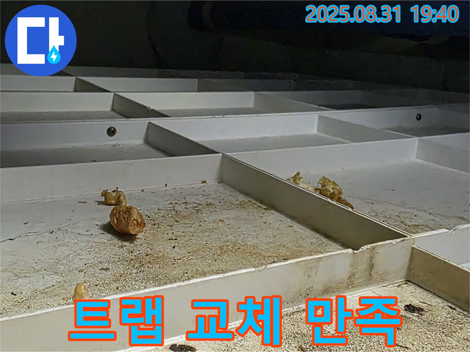 분당 산운로 누수 - 배수 트랩 교체 후 고객 만족 최우선