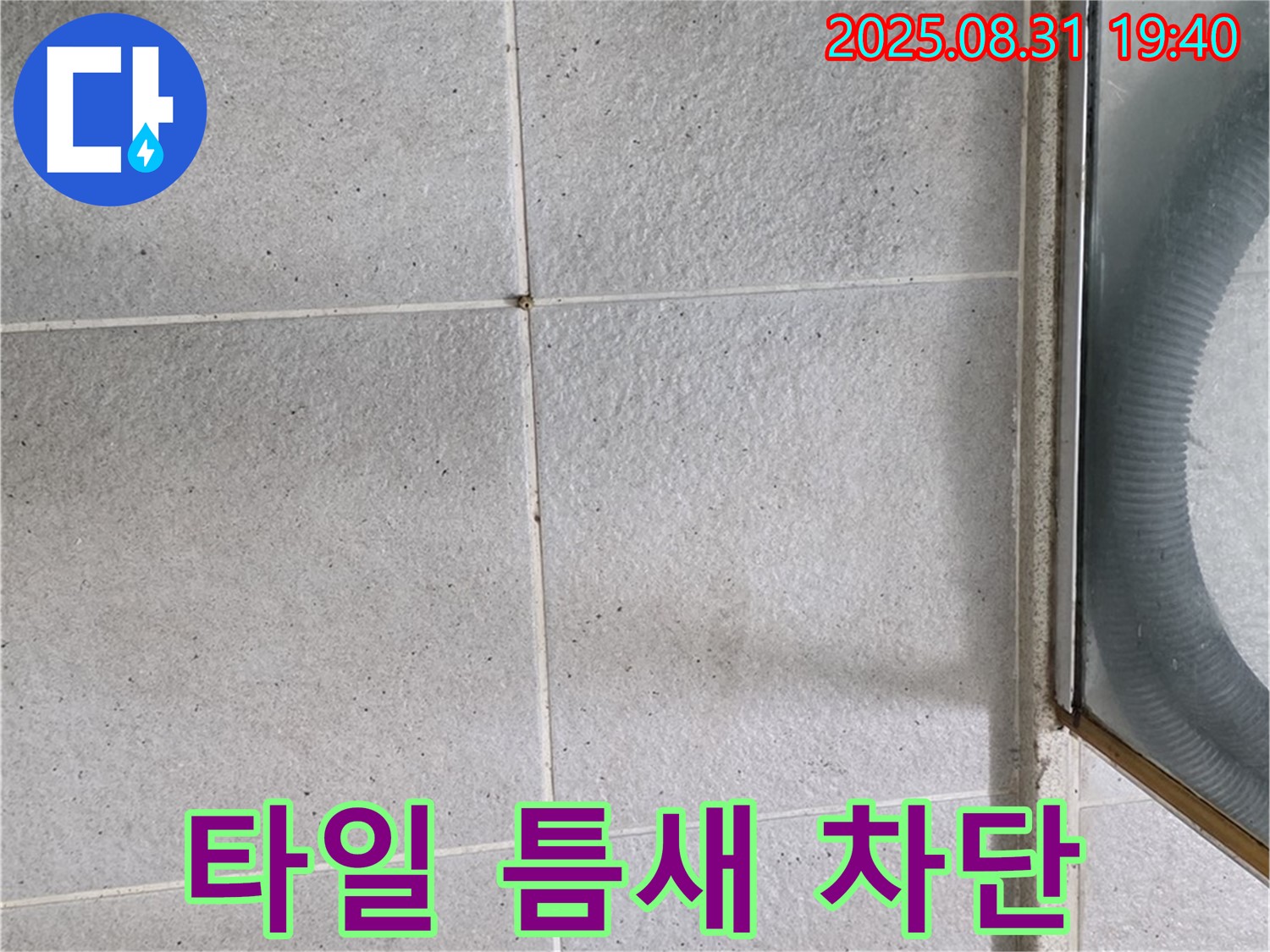 타일 틈새 차단 - 꼼꼼한 시공으로 누수 완벽 차단!