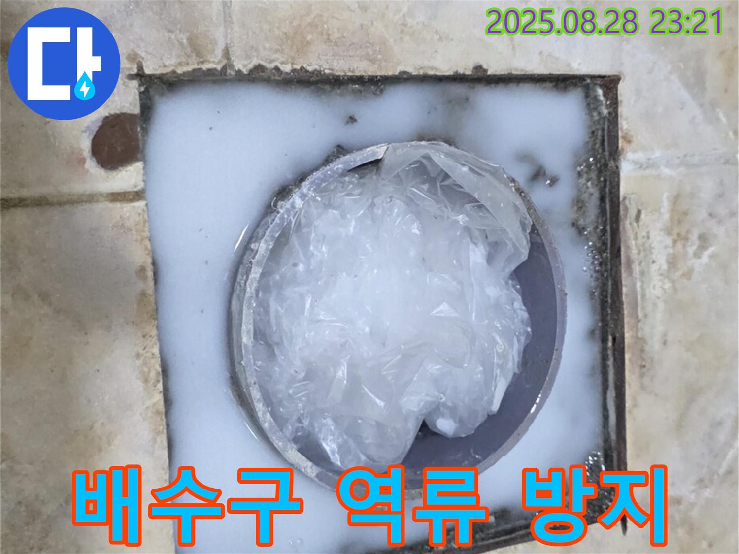 배수구 역류 - 호스 교체