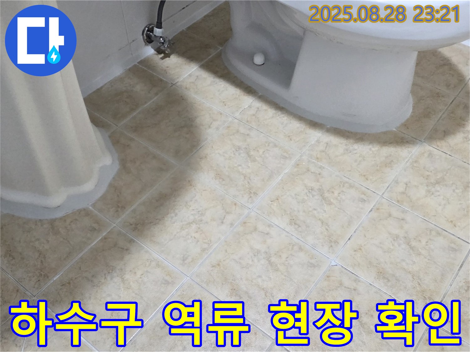 하수구 - 역류 현상 - 오염 물질 확인