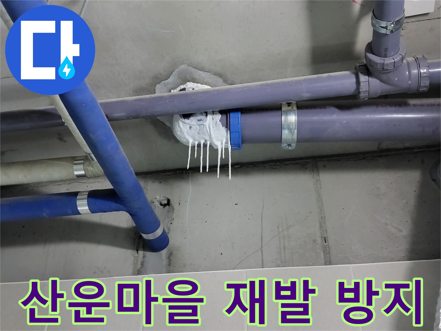 산운마을 하수 배관 누수 - 재발 방지 대책 마련