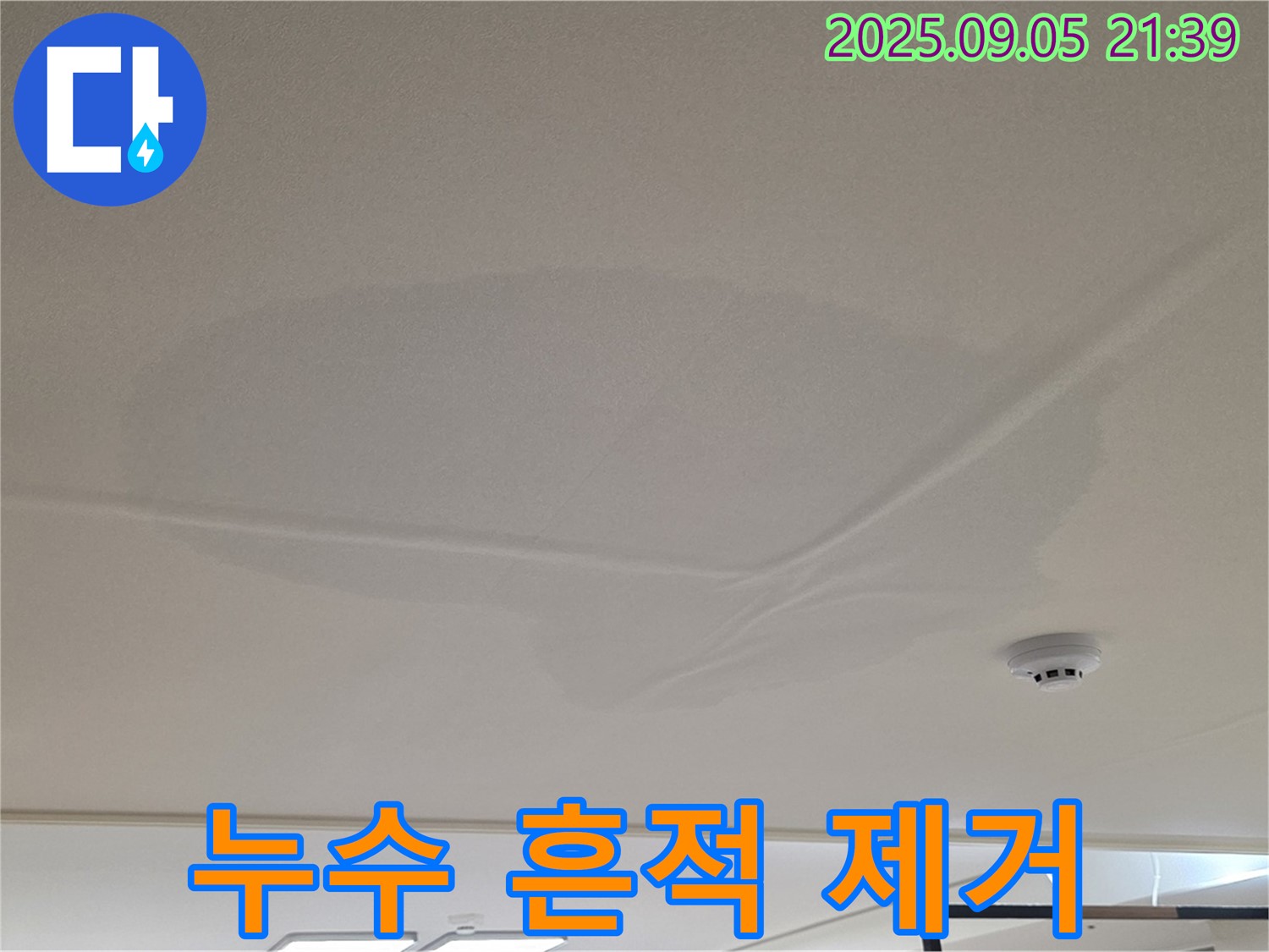 사가정 센트럴아이파크 - 천장 누수 흔적 제거, 깨끗한 천장