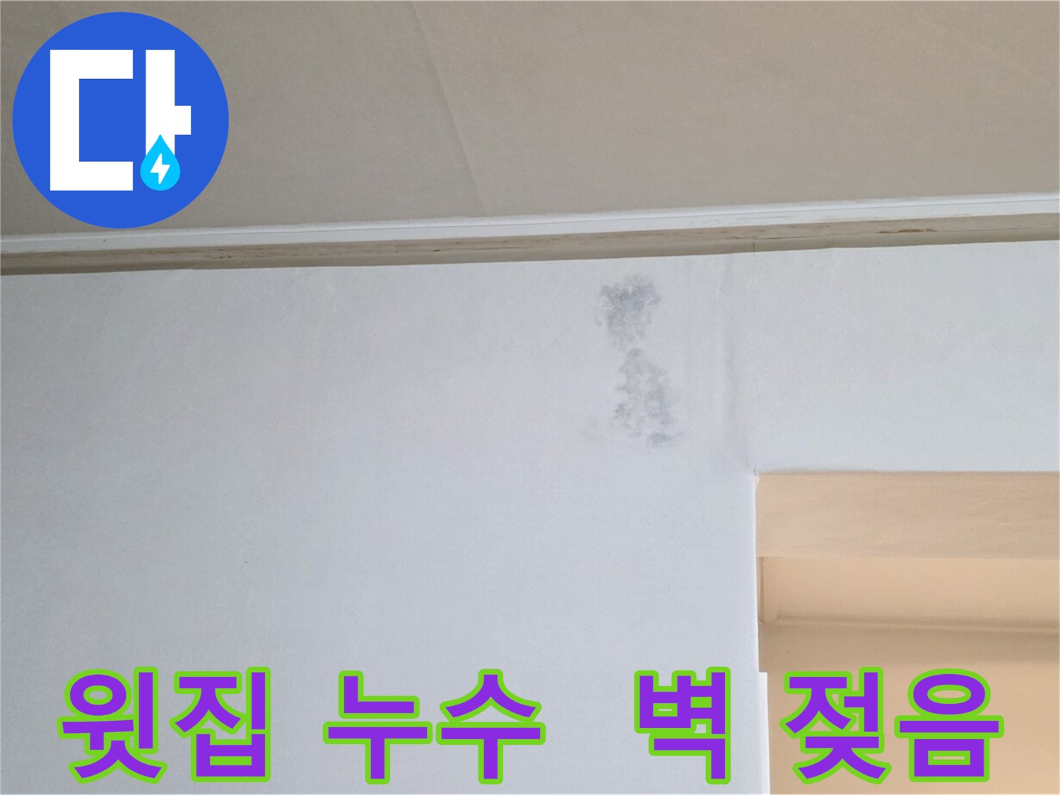 윗집 누수로 인한 벽 젖음 - 누수 피해 확인