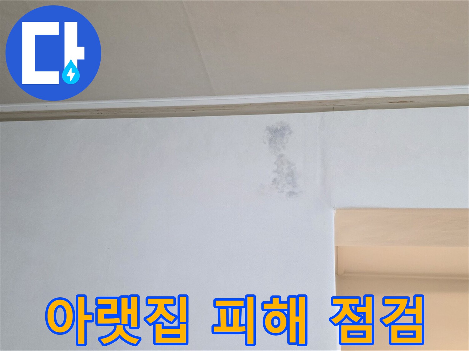 아랫집 누수 피해 점검 - 누수 흔적 및 습도 측정
