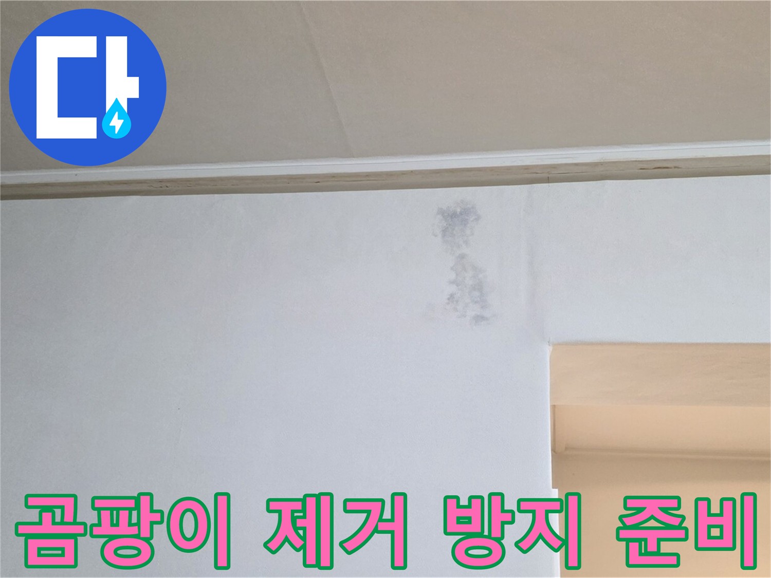 곰팡이 제거 및 방지 시공 준비 완료 - 쾌적한 공간