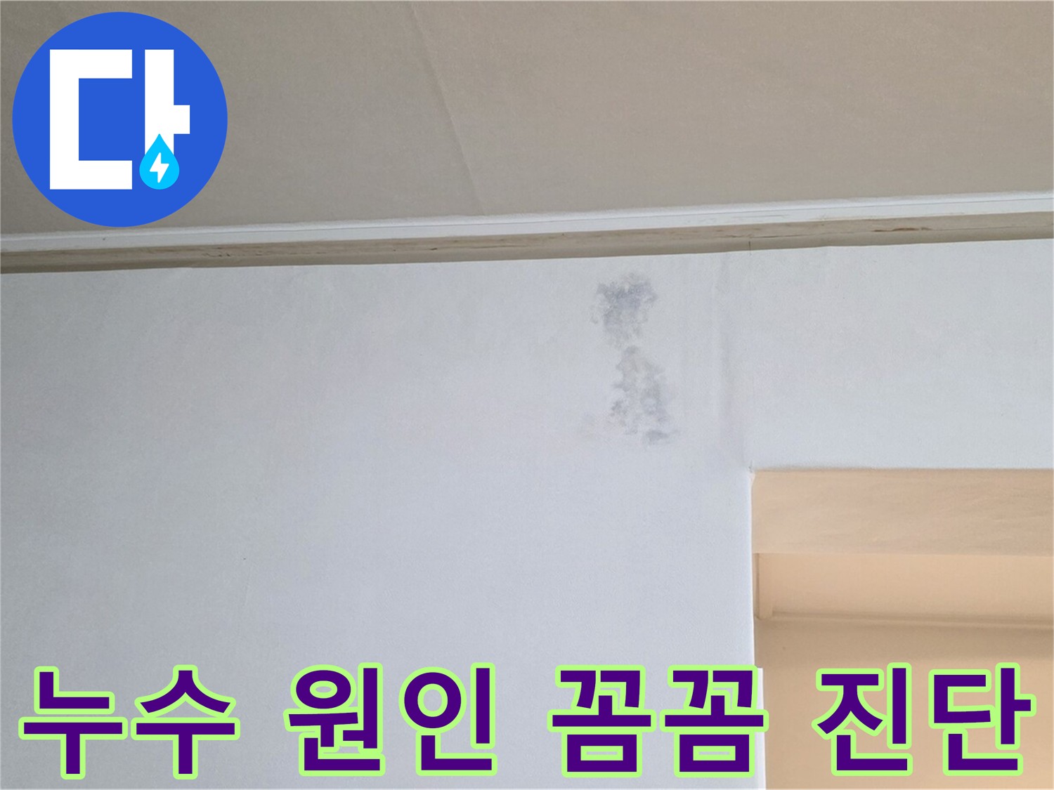 아랫집 피해 확인 및 정밀 진단 - 누수 원인 찾기
