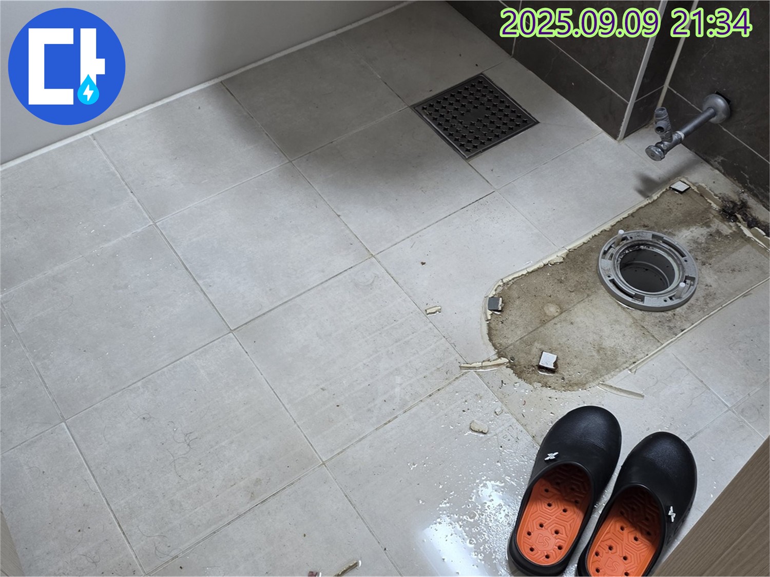 양주 옥정 율정마을 13단지 아파트 - 변기 철거 후 배관 상태 점검 - 누수 원인 분석