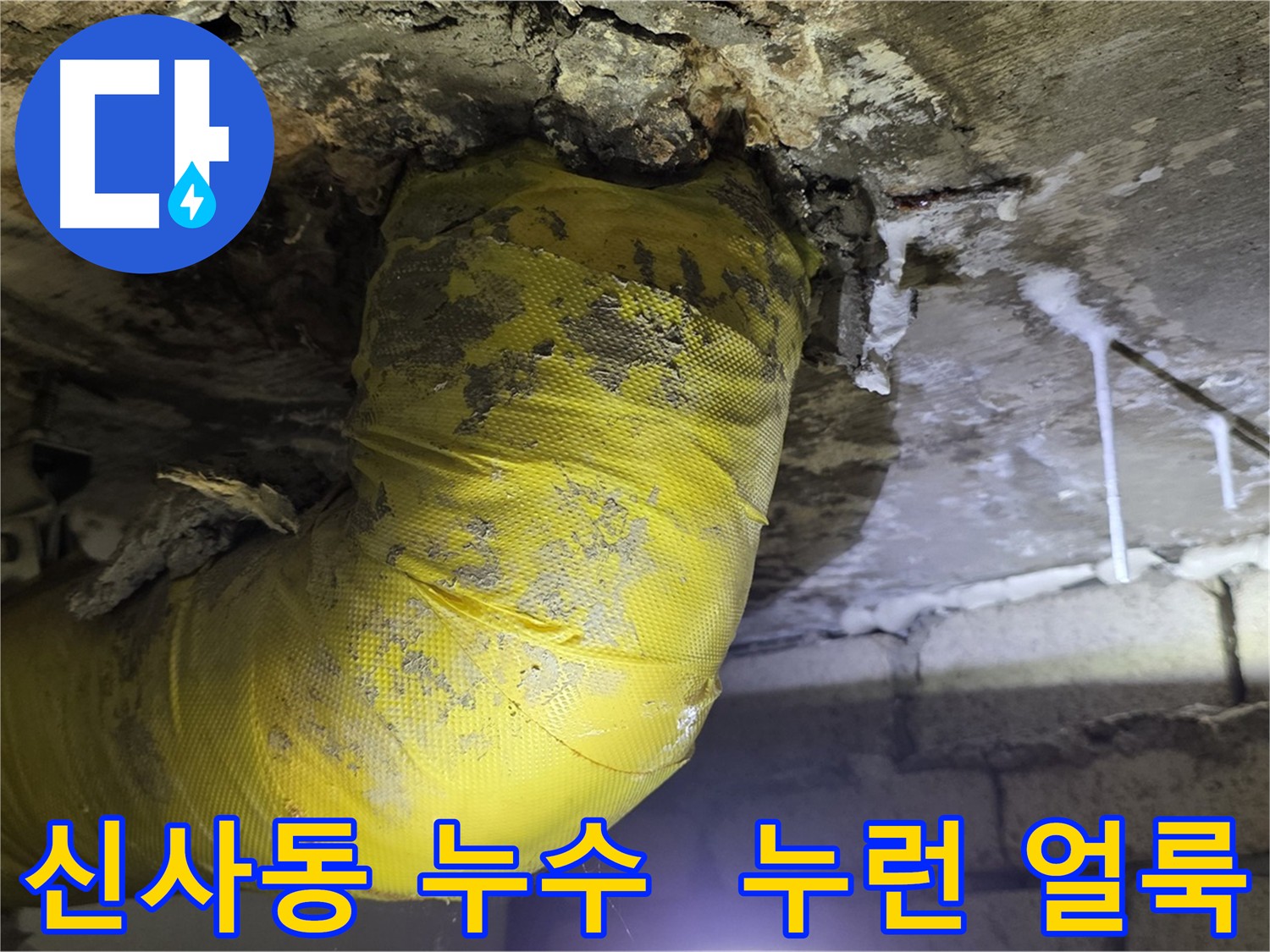 천장 누수와 누런 얼룩 - 신사동 아파트