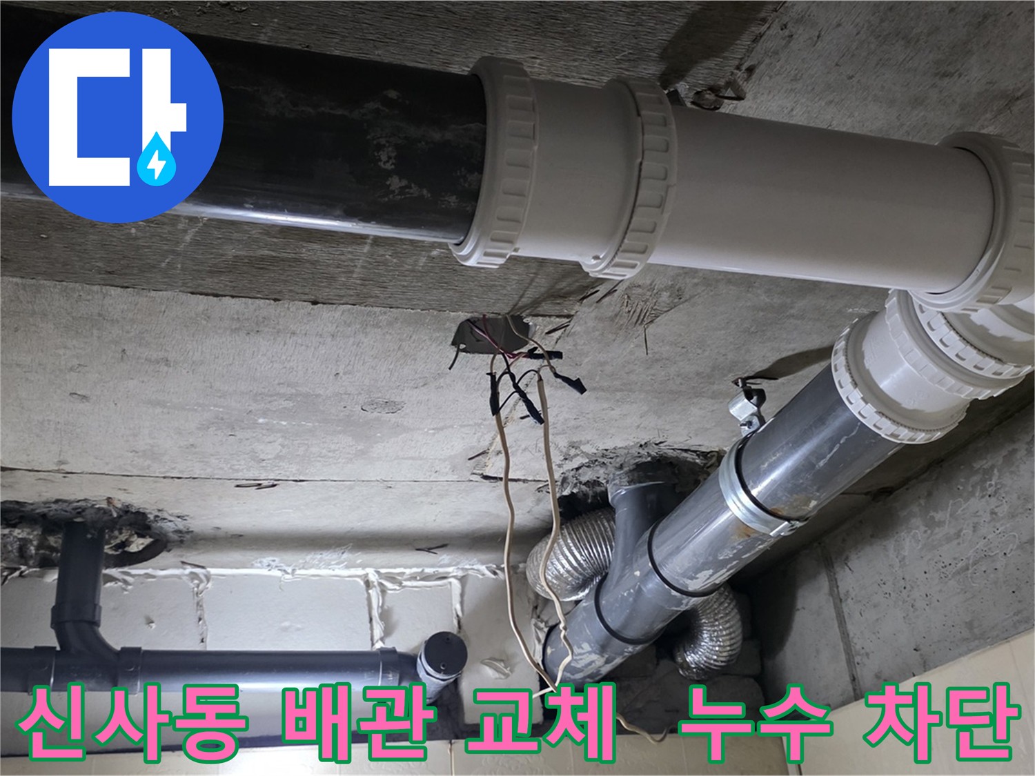 신사동 하수 배관 교체 - 누수 차단 및 문제 해결