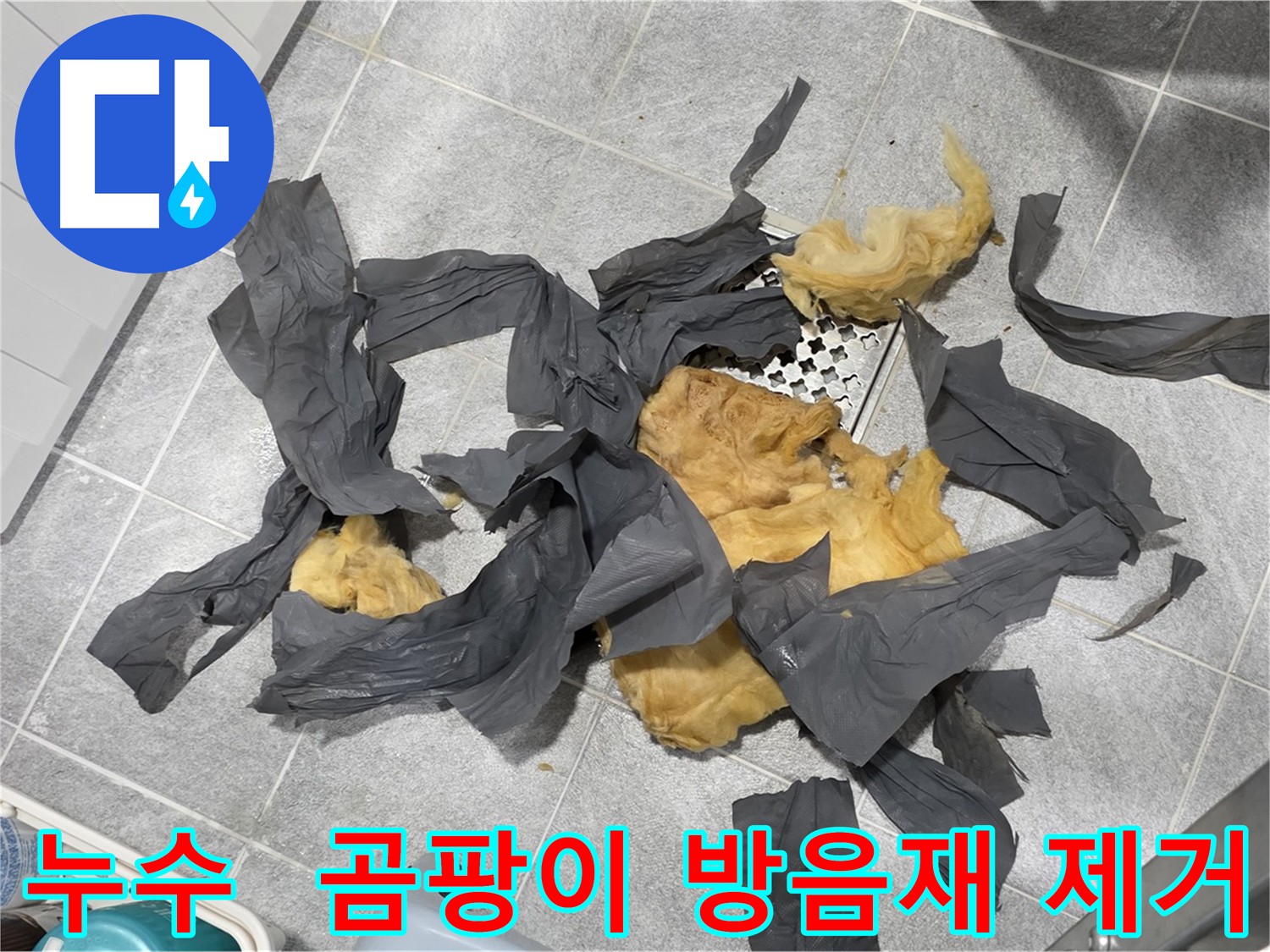 하수 배관 곰팡이 방음재 제거 - 쾌적한 환경으로