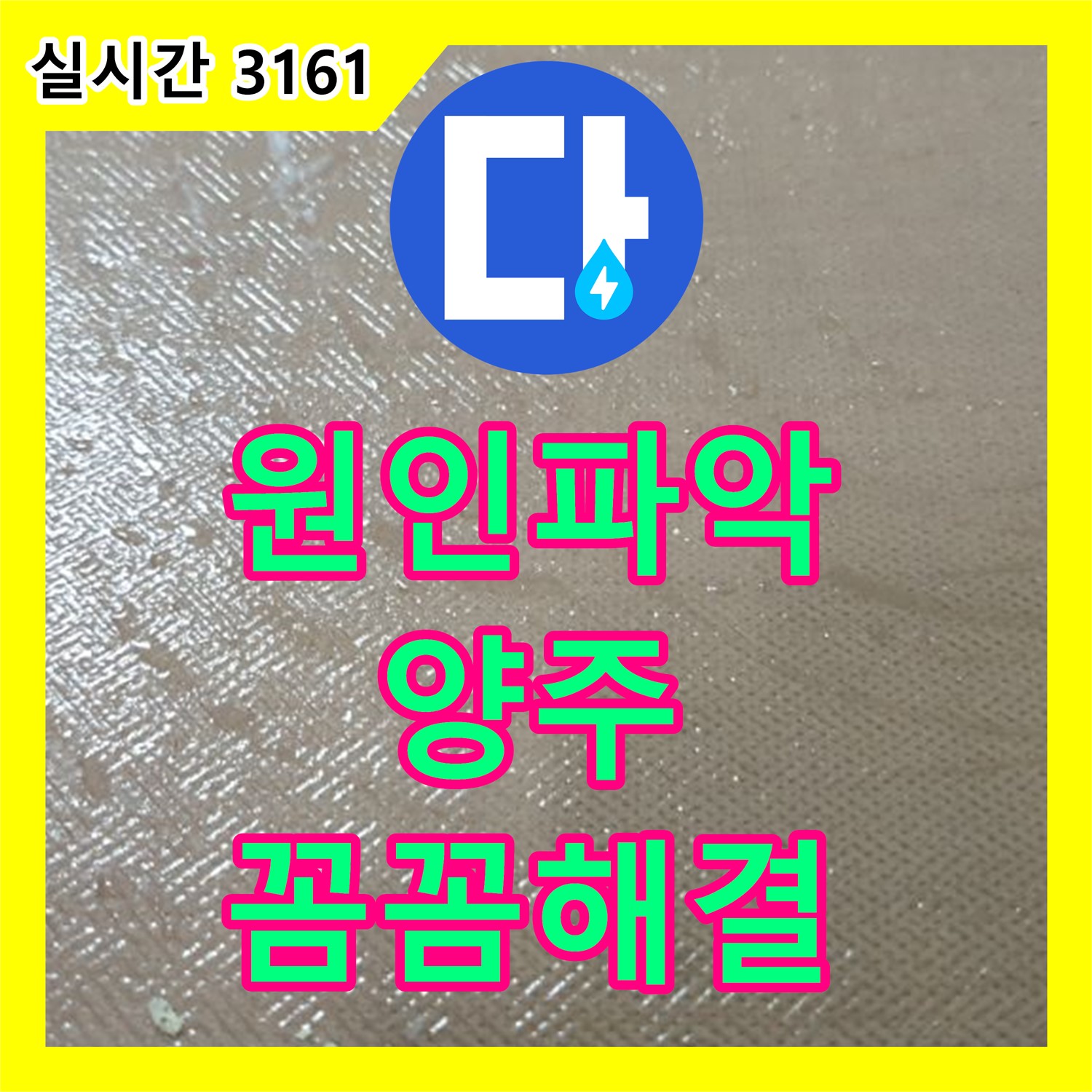 양주 백석 누수탐지, 원인까지 파악 꼼꼼하게 해결
