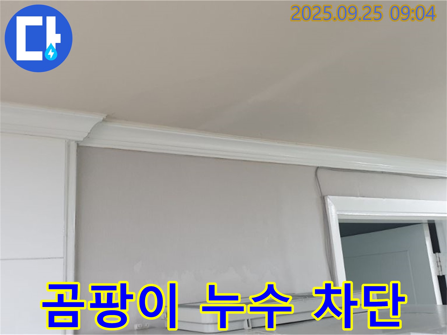 양주 백석읍 연곡리 - 곰팡이 핀 천장 누수, 완벽 차단으로 쾌적한 공간 유지.