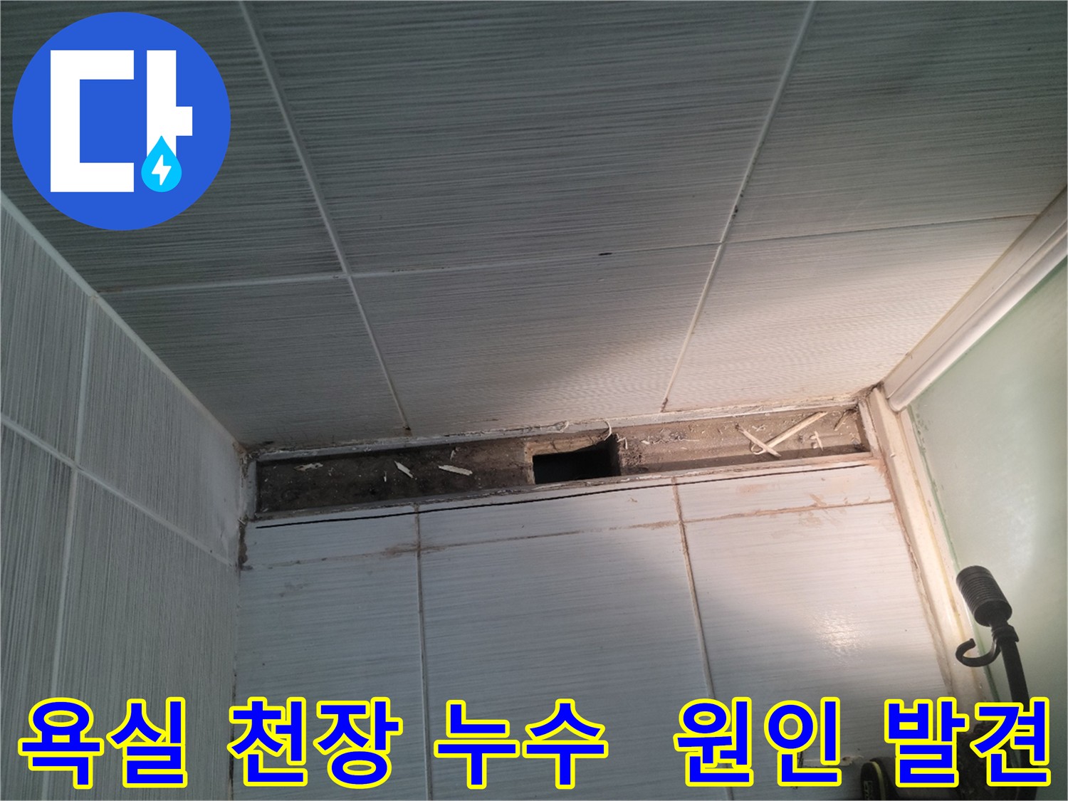 동두천 신창비바패밀리 욕실 천장 누수 - 드디어 누수 원인 발견!