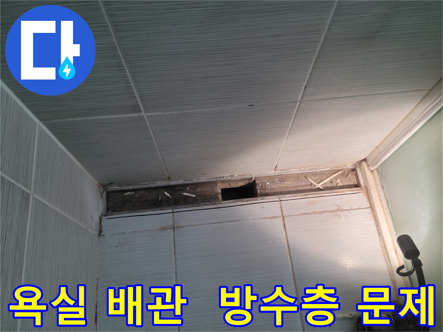 동두천 신창비바패밀리 욕실 누수 - 손상된 방수층 보수 및 방수 작업 진행