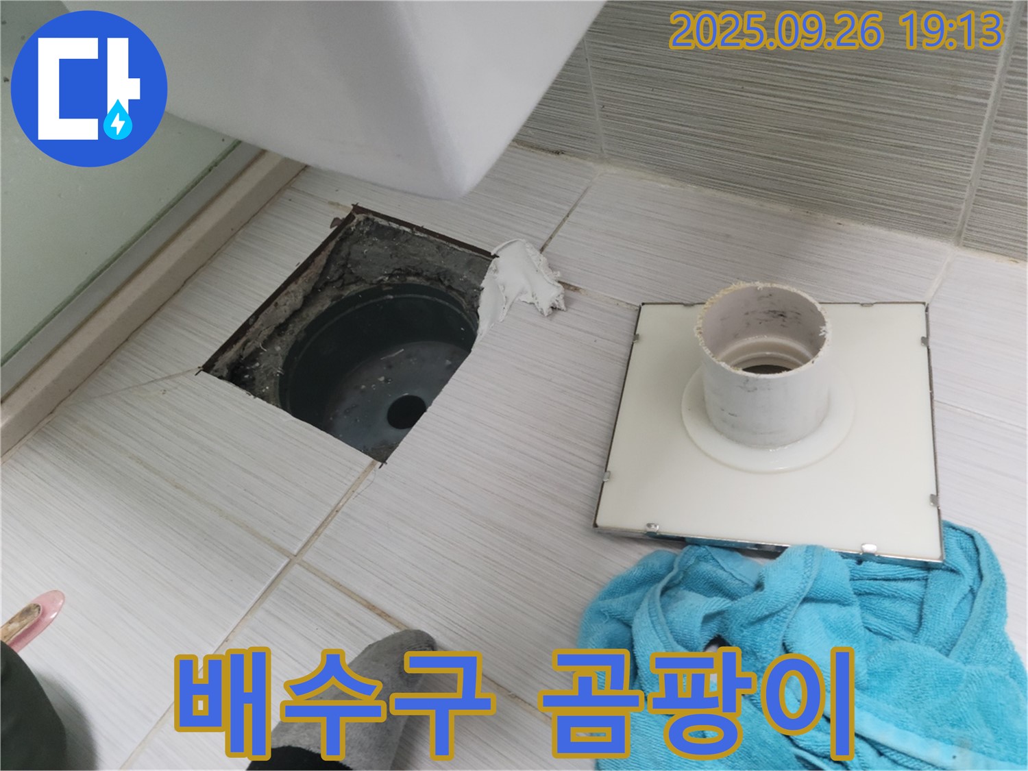 동두천 욕실 누수 - 배수구 주변 곰팡이