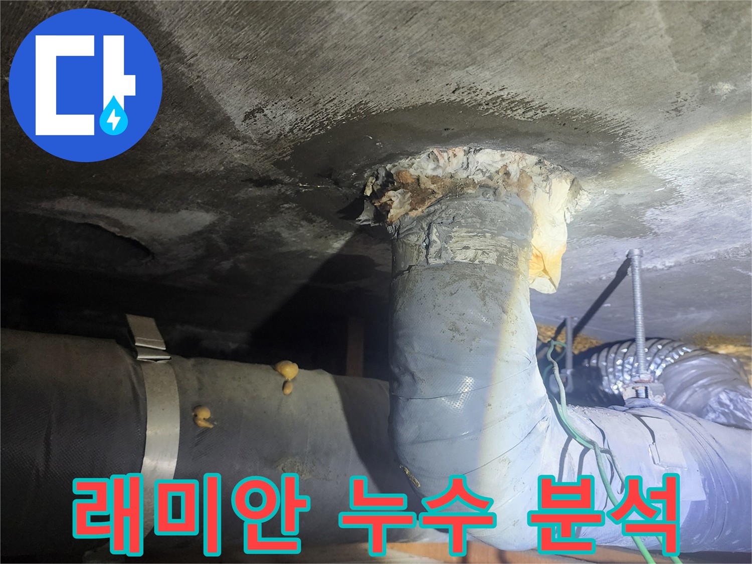 영등포구 하수 배관 누수 증상 확인 사진