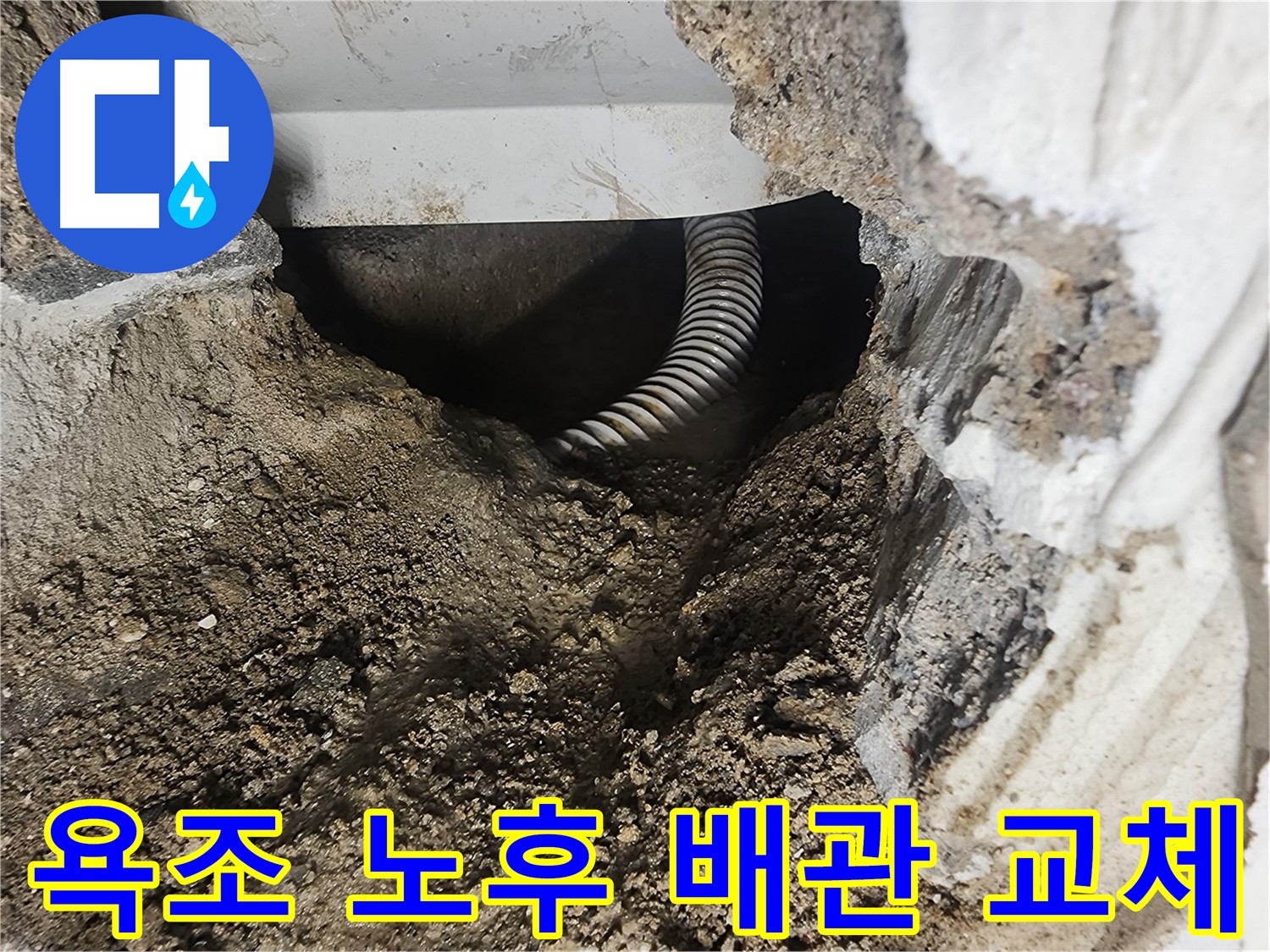 당산동 욕조 누수 - 노후 배관 교체 시공 사례
