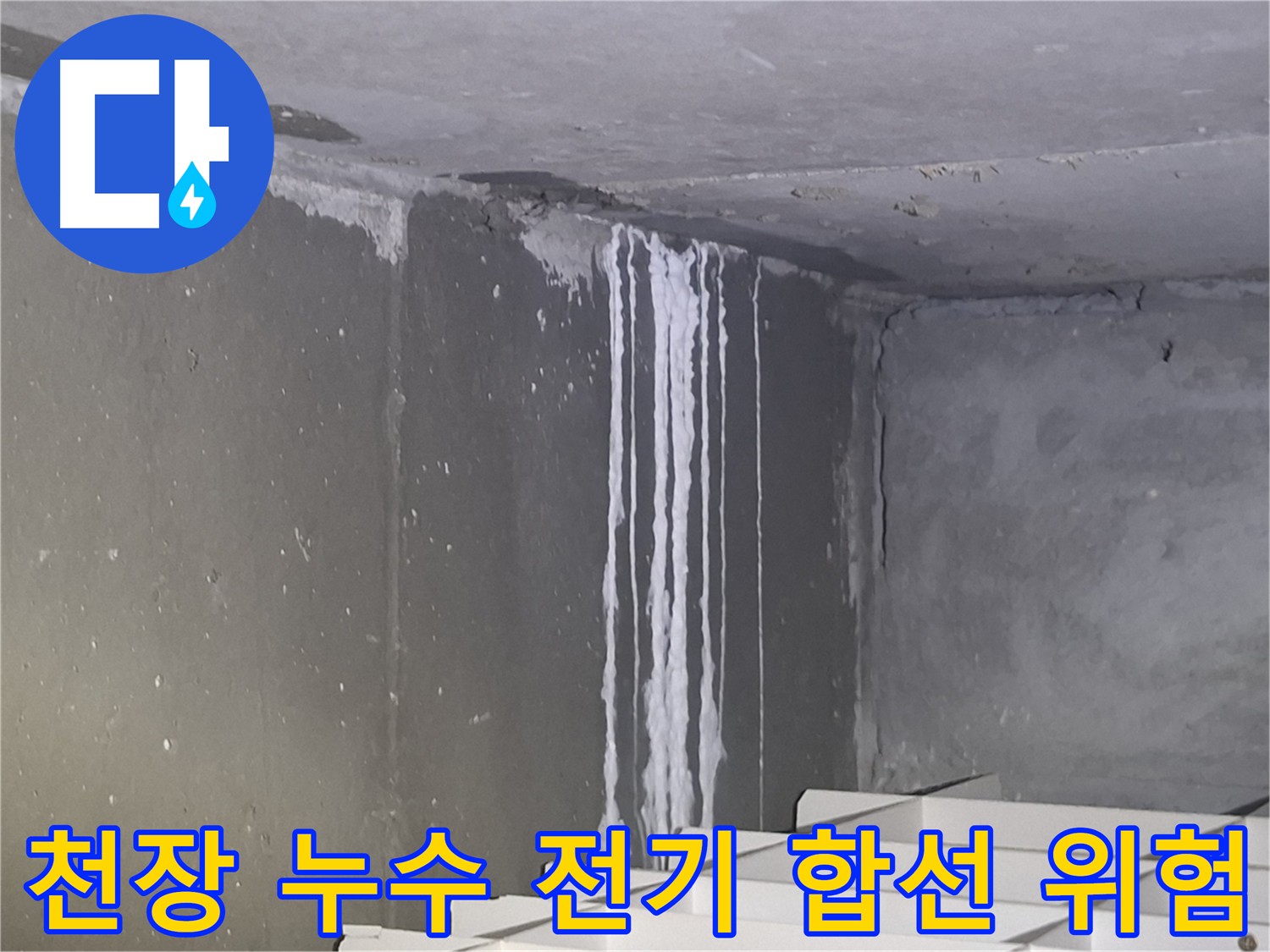 성남 누수 공사 - 천장 누수 시 전기 합선 위험! 긴급 출동!