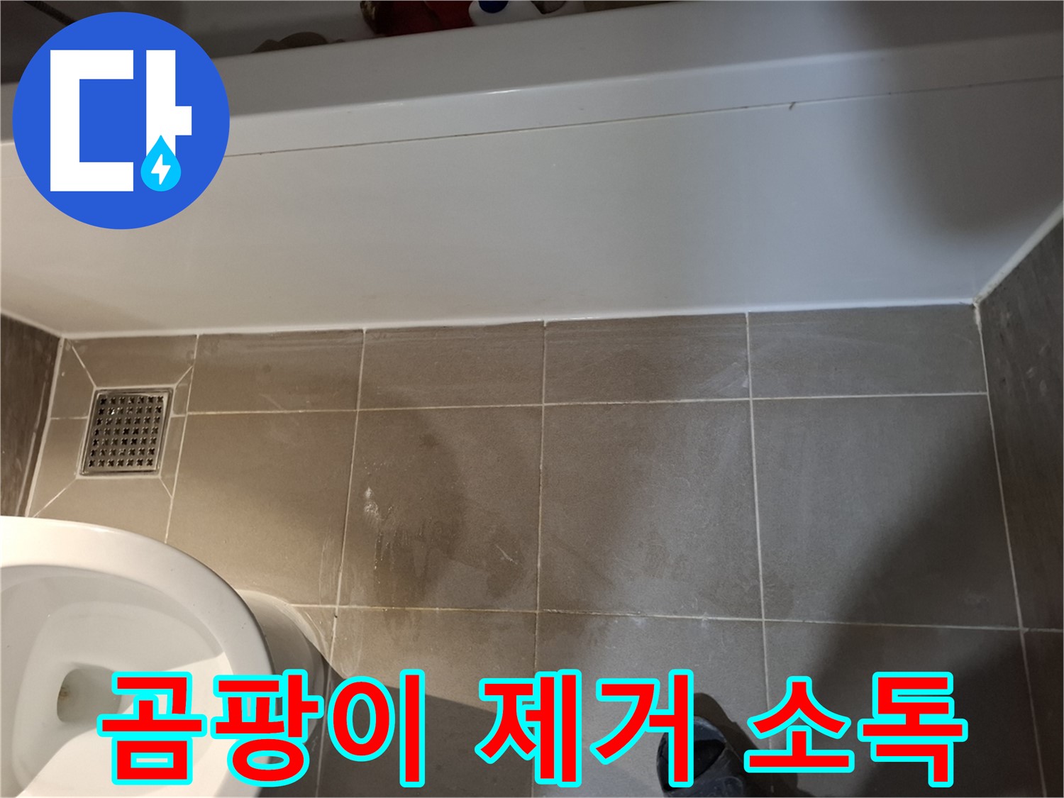 실리콘 곰팡이 제거 후 소독 - 깨끗한 환경