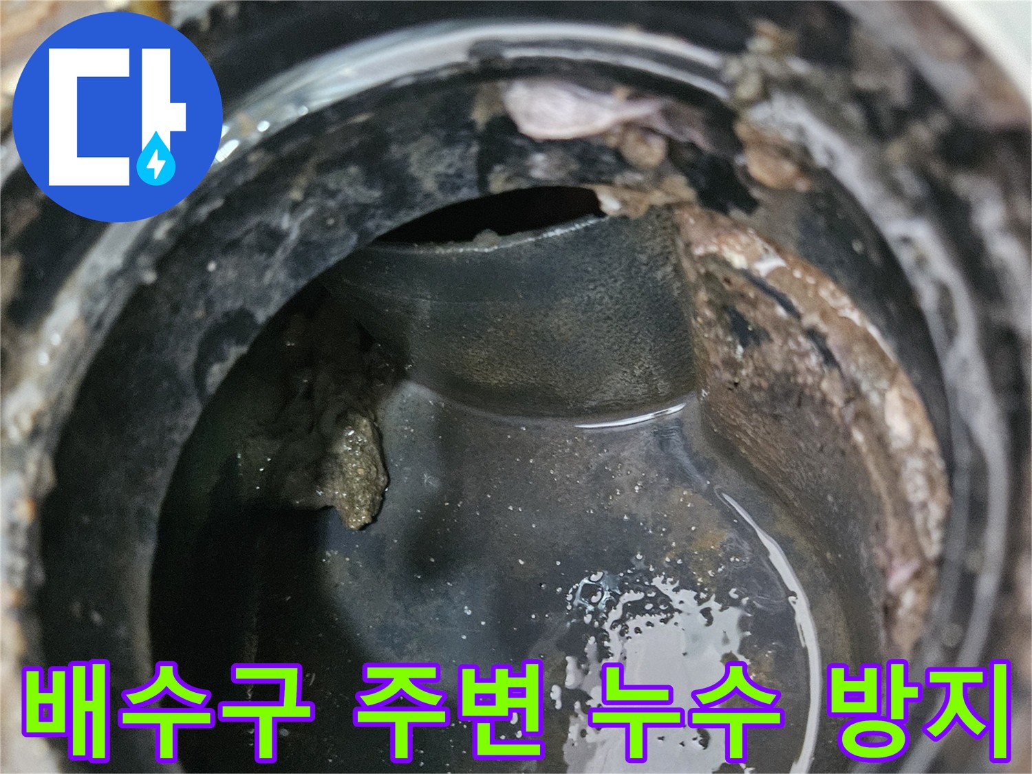 배수구 주변 누수 방지를 위한 꼼꼼한 방수 시공