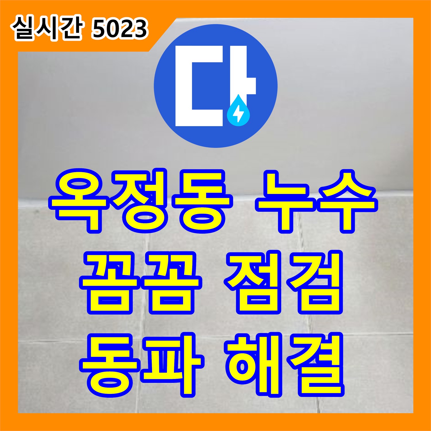 옥정동 누수탐지, 꼼꼼하게 수도 계량기 동파 누수 해결