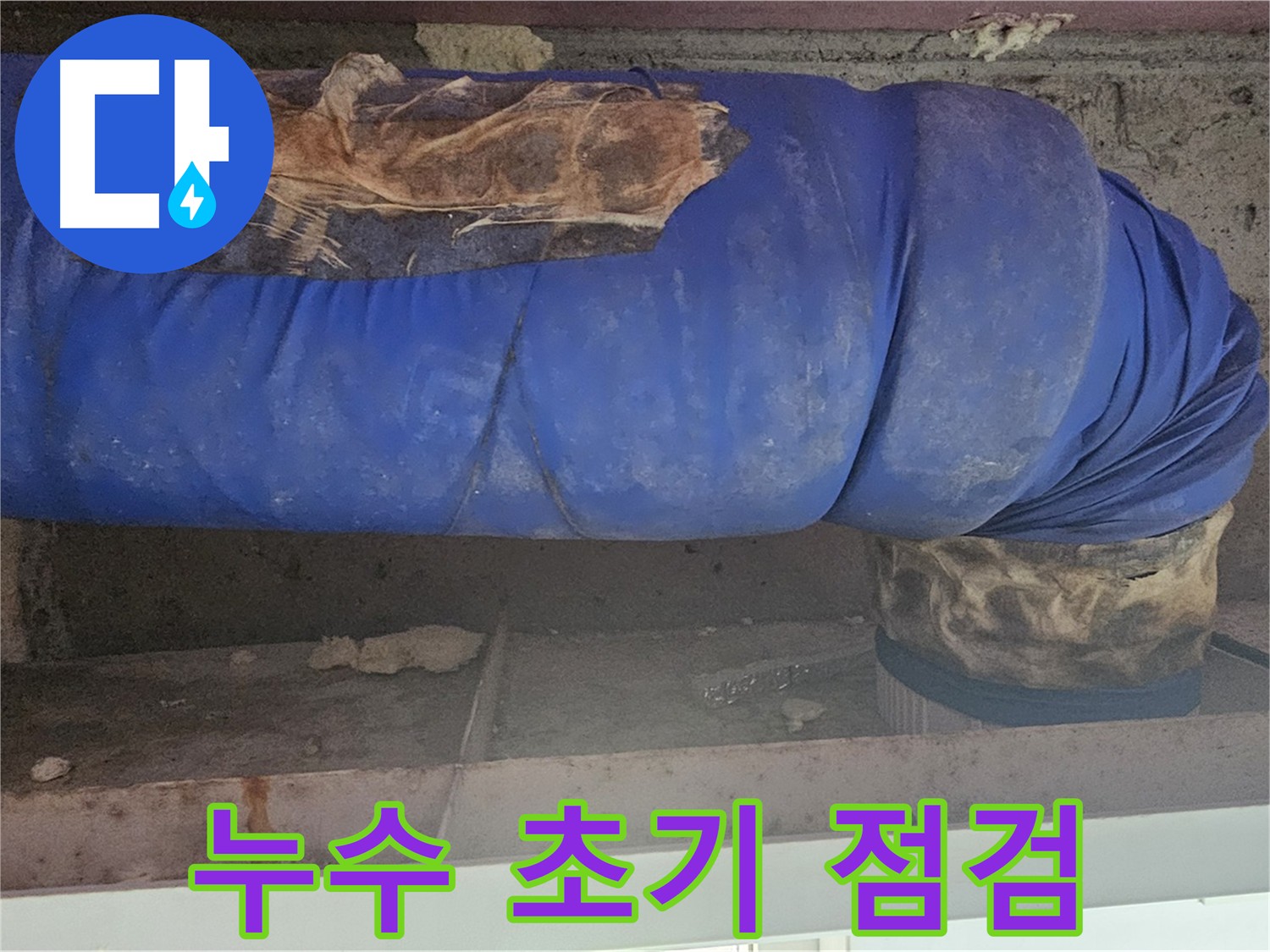 신월동 누수 - 천장 누수 범위 및 피해 확인