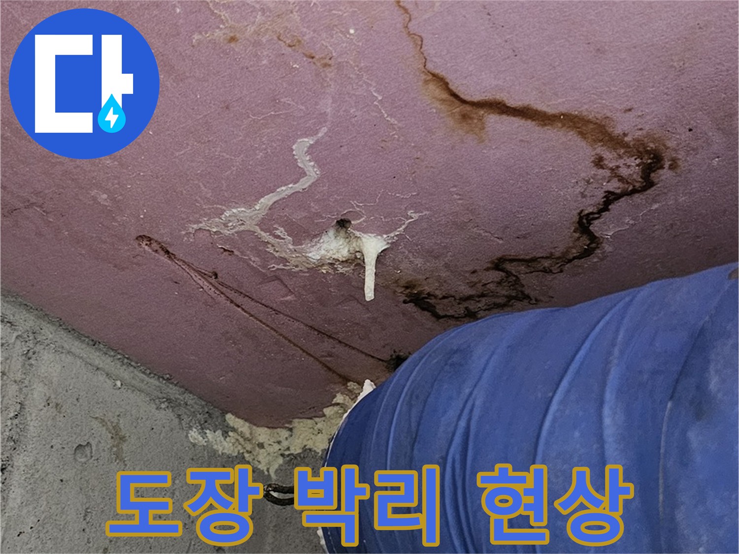 도장 박리 현상 - 누수 습기 증가 이미지