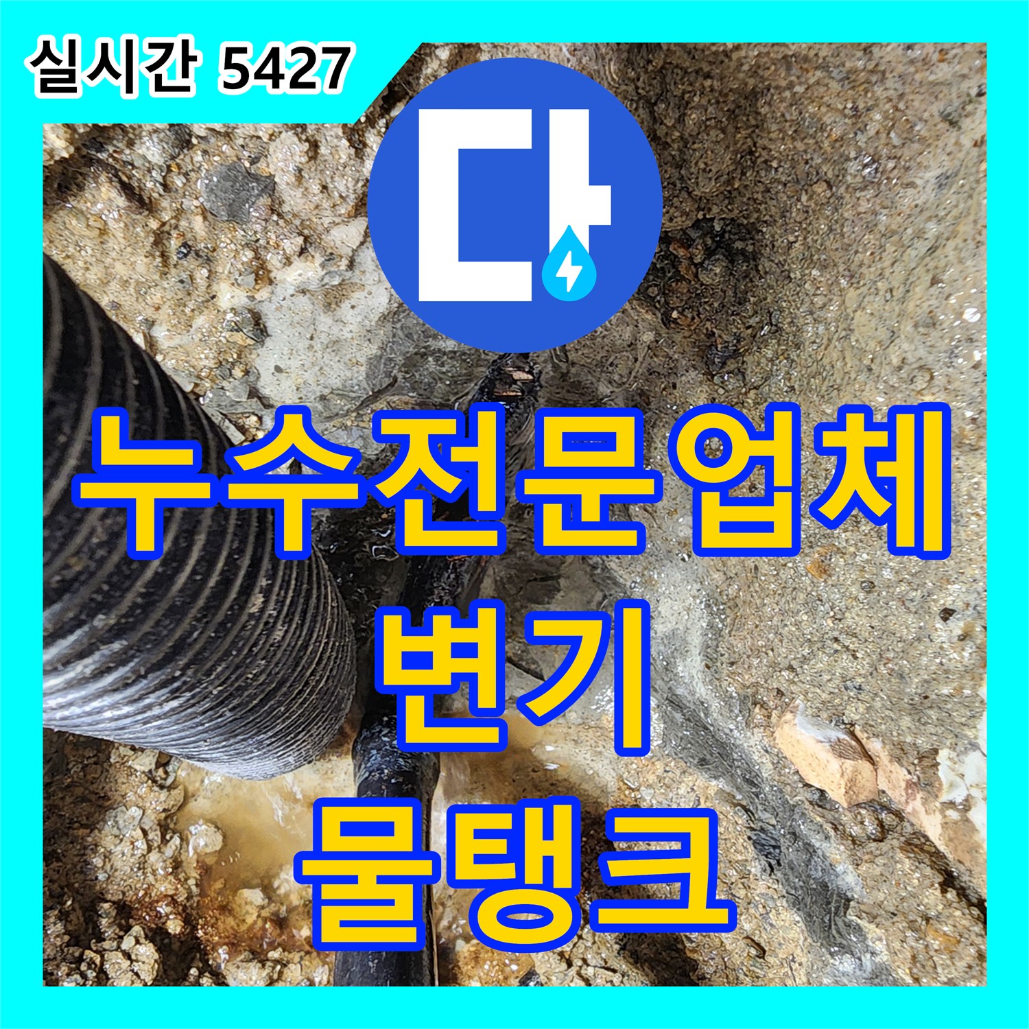 양주 장흥면, 누수전문업체, 변기 물탱크 누수 해결
