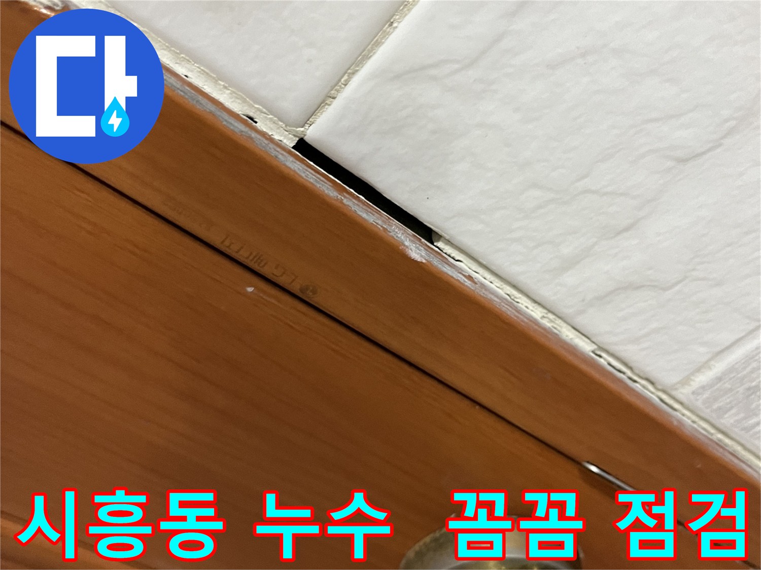 누수 점검 장비를 들고 꼼꼼하게 점검하는 전문가의 모습
