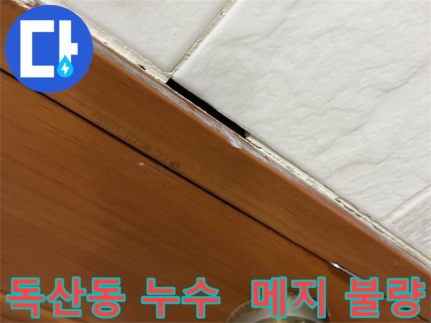 첨단 장비로 누수 지점을 정확히 탐지하는 사진