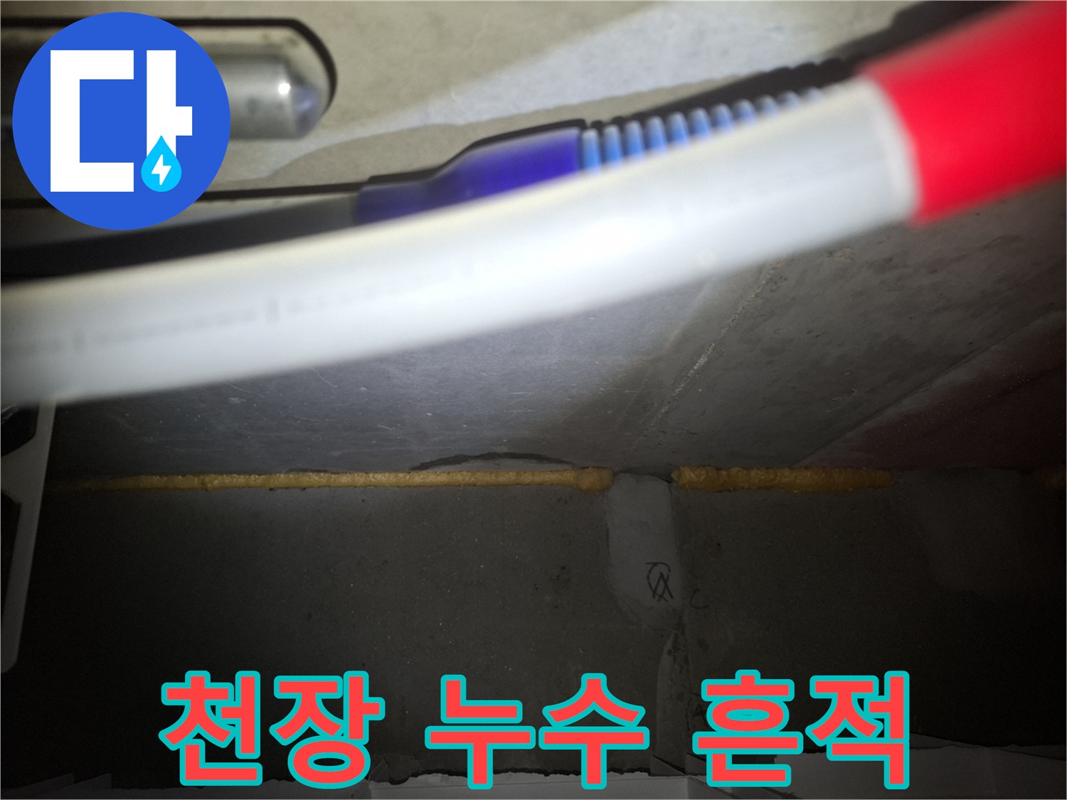 천장 누수 발생 - 전문 장비를 이용한 정확한 누수 지점 탐지 및 신속한 보수