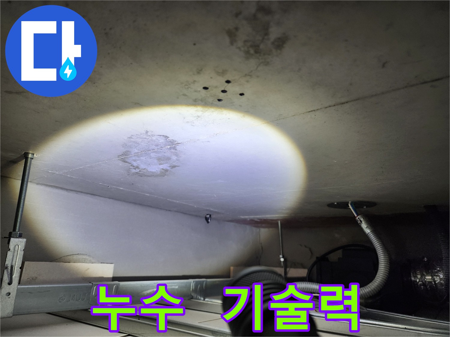 금호동 아파트 천장 누수 초기 사진 - 신속 정확 해결 및 곰팡이 건물 손상 방지
