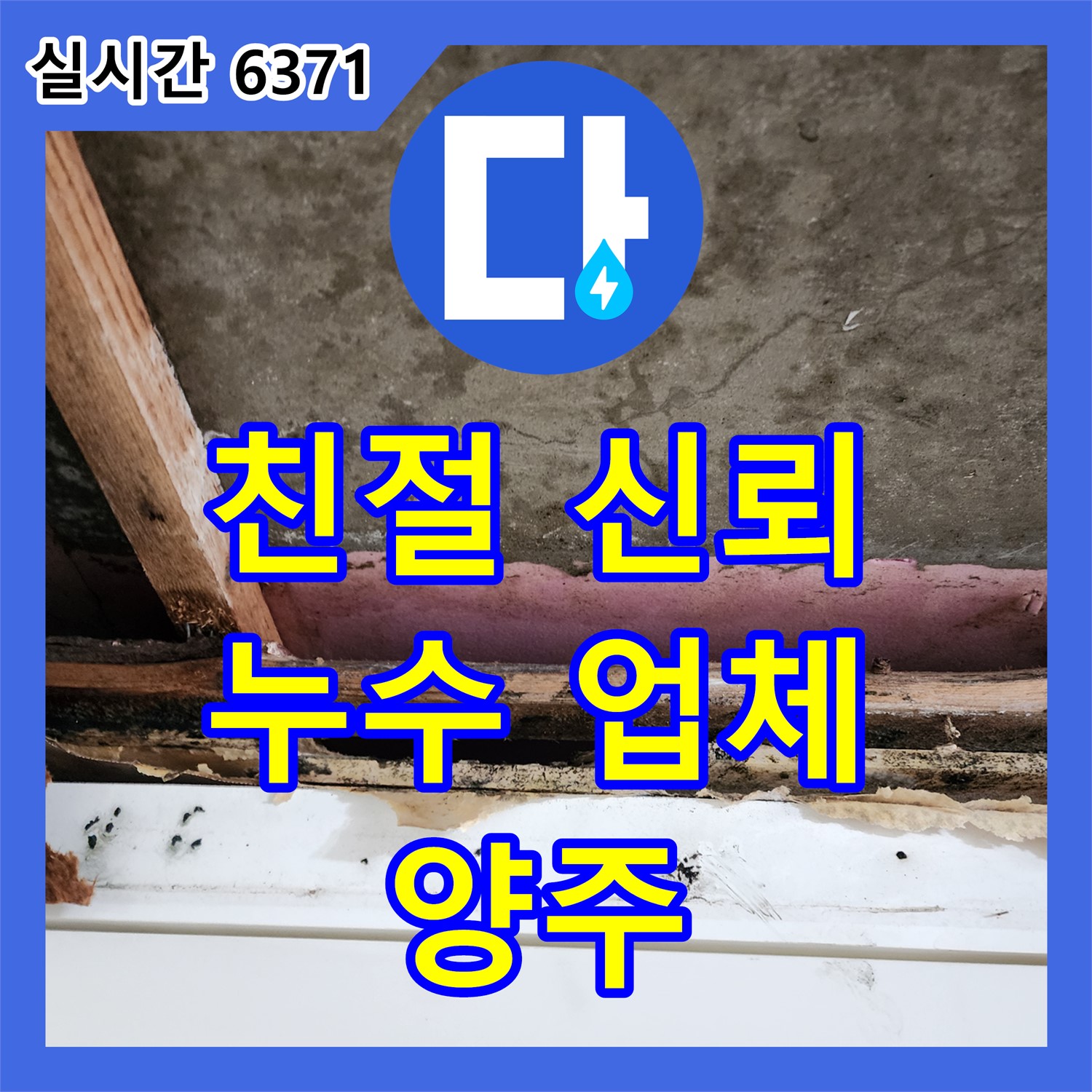 누수업체, 양주에서 친절하고 신뢰가는 곳