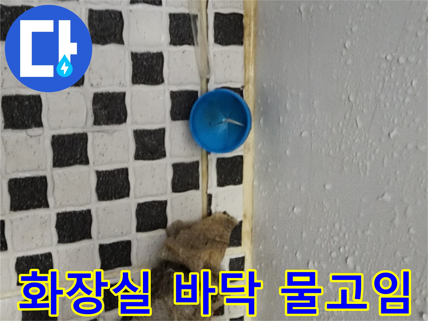 화장실-바닥-타일-사이-물고임-현상