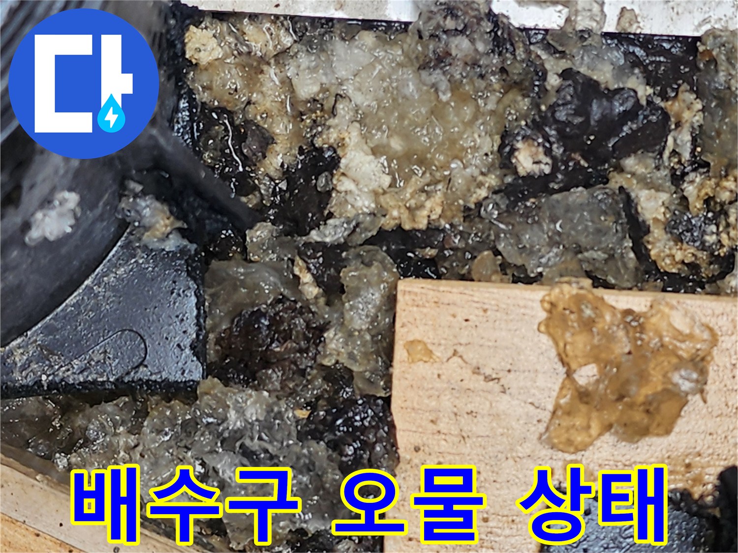 화장실-배수구-내부-슬러지-및-오염-상태