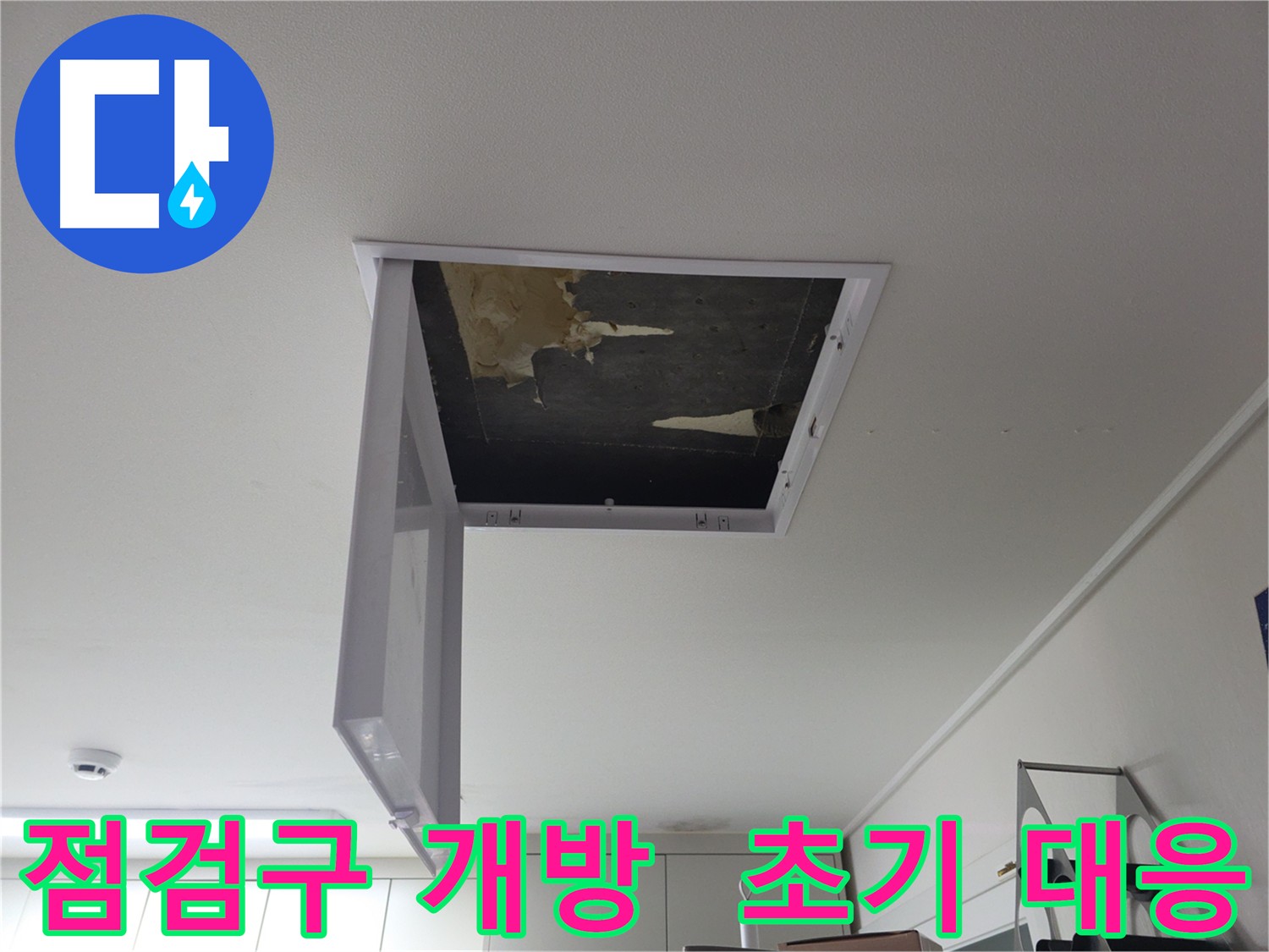 수택동 누수 긴급 출동 - 점검구 개방 후 초기 대응