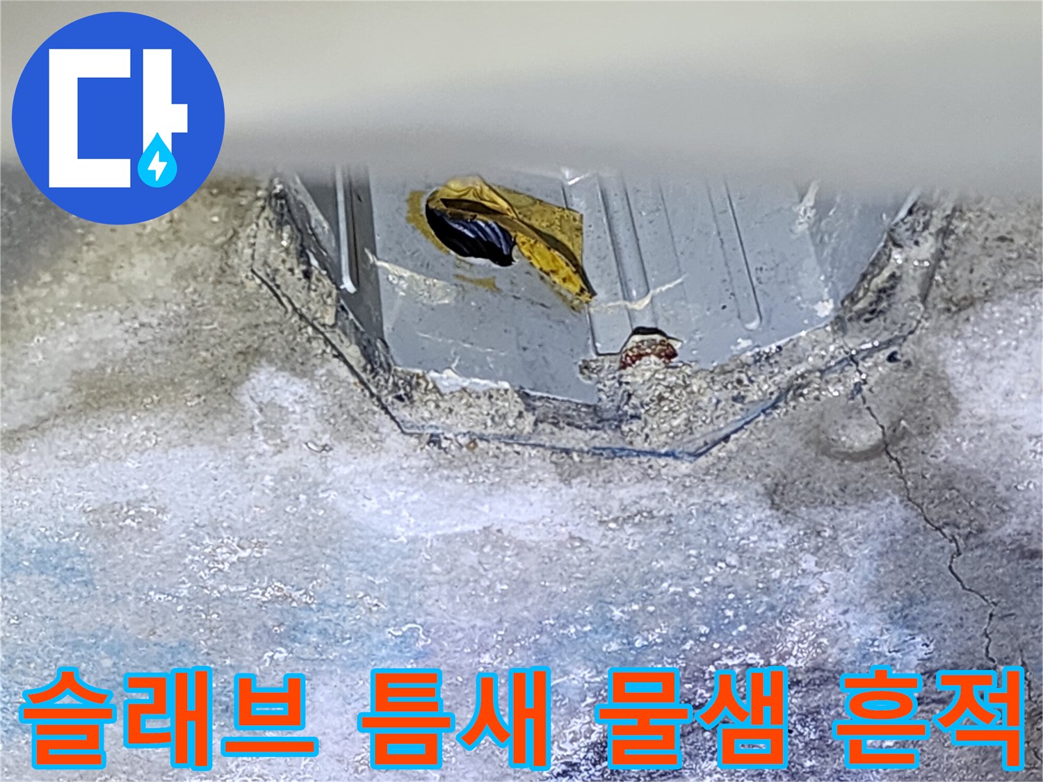욕실-천장-내부-콘크리트-균열-현황