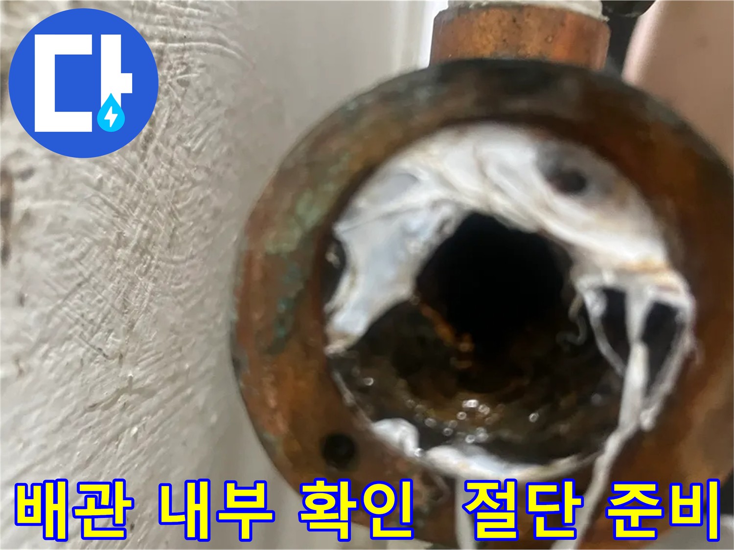 양천구 신월동 누수 현장 - 노후 배관 교체 준비