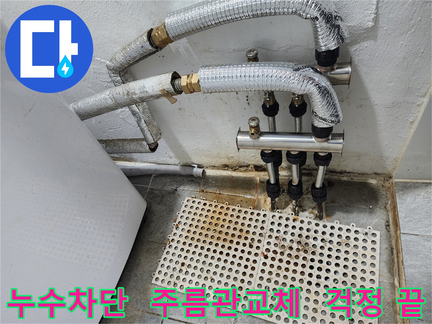 신월동 누수 해결 - 주름관 교체로 완벽 차단