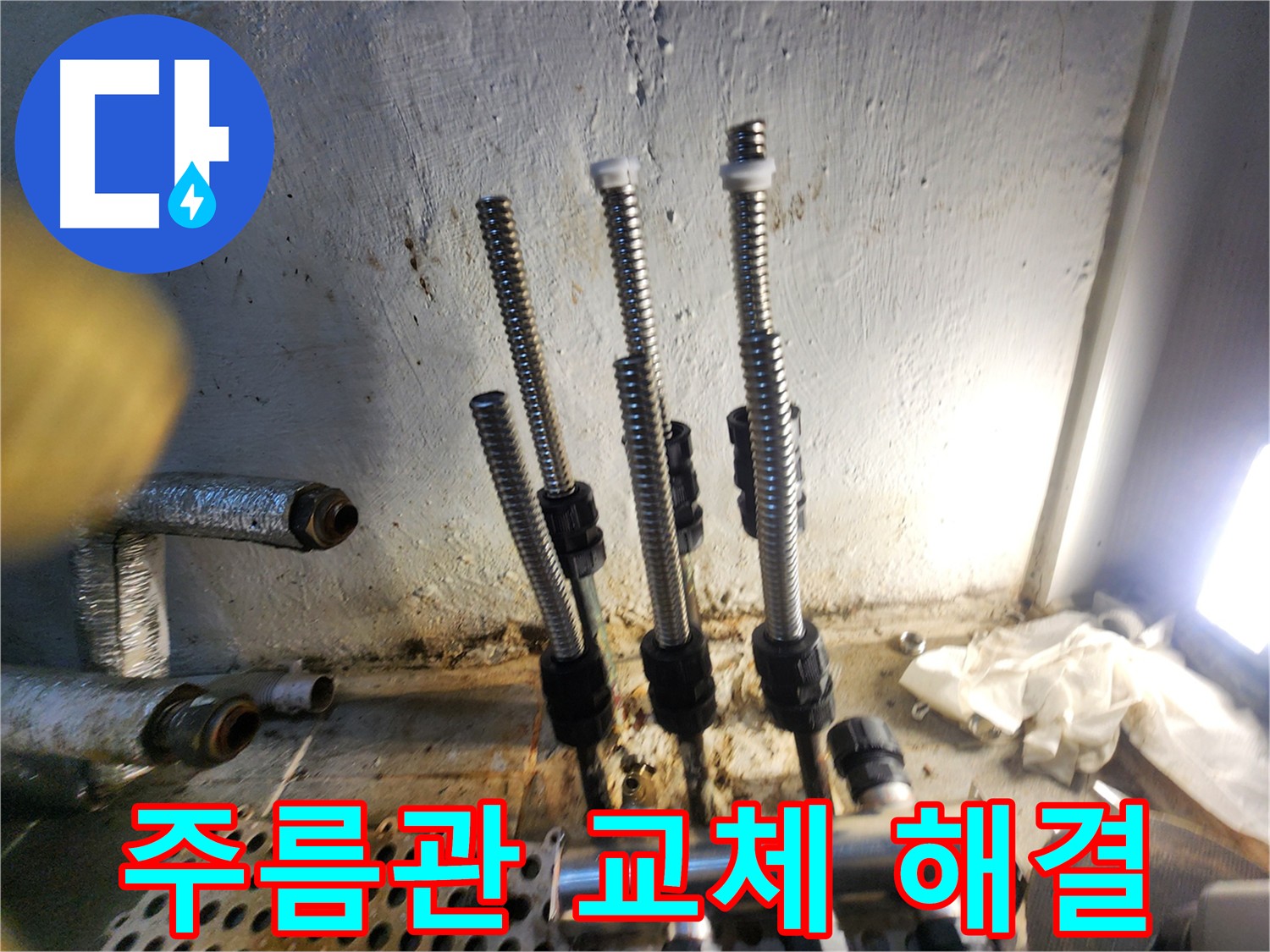 신월동 양천구 누수 방지 주름관 교체 사진
