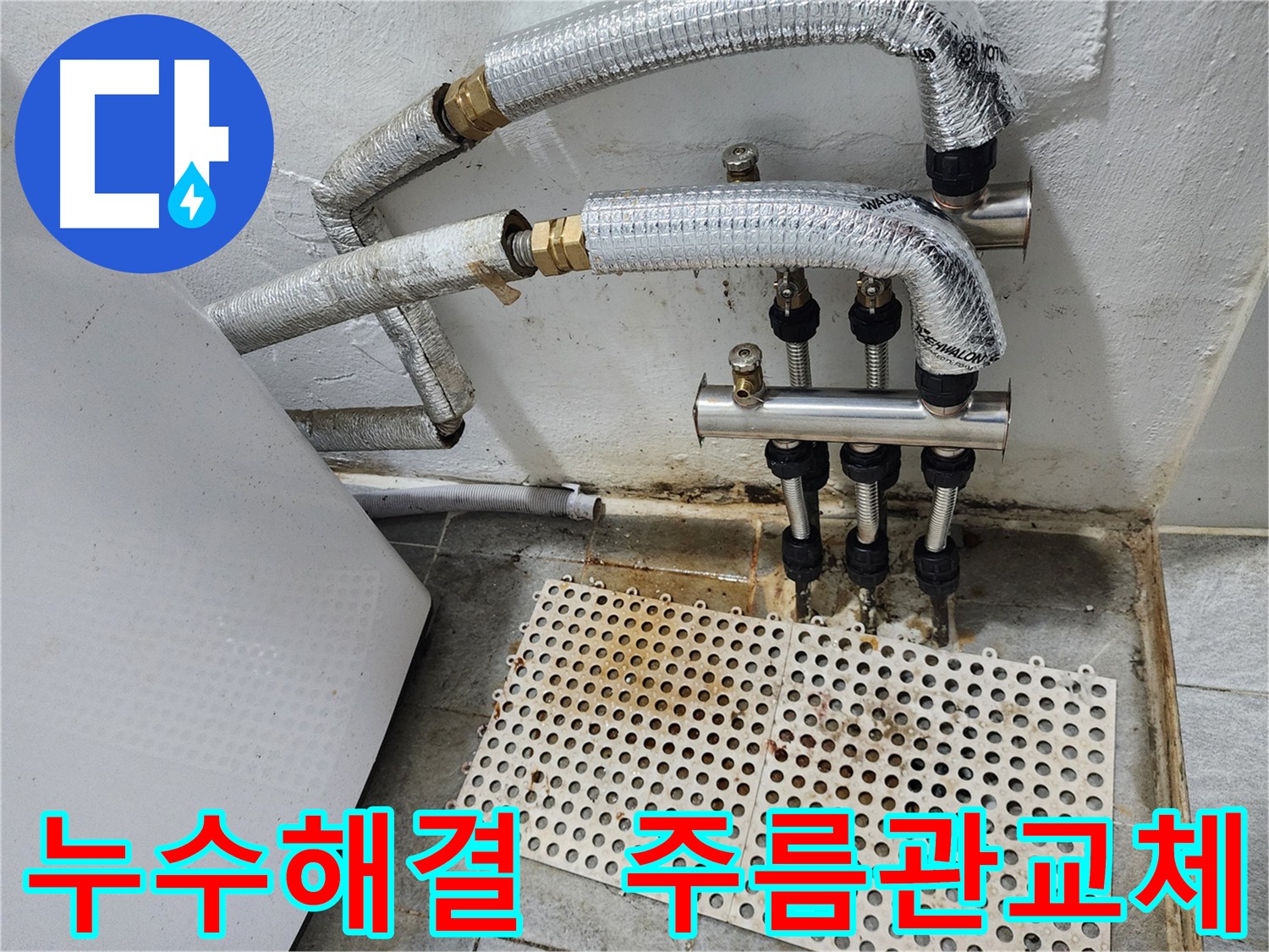 신월동 누수 - 주름관 교체로 완벽 해결