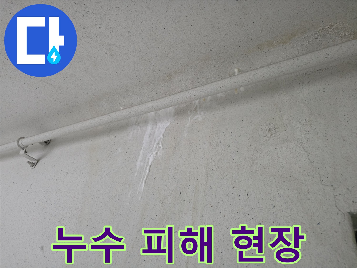 아랫집 천장 누수 피해 - 안양 만안구 초원맨션 누수 해결