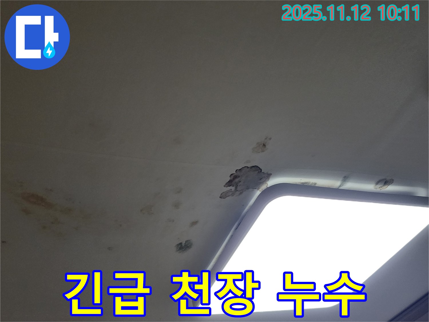 24시간 긴급 - 천장 누수 해결