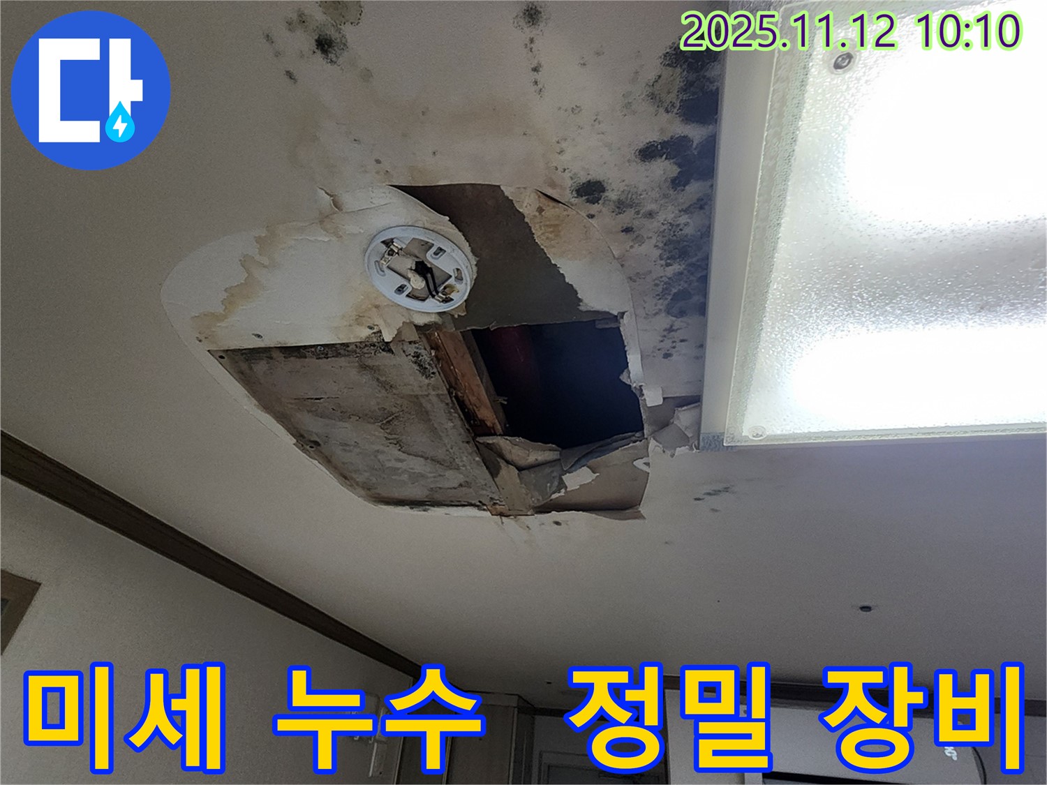 무봉리 천장 - 정밀 장비로 숨은 미세 누수까지 탐색