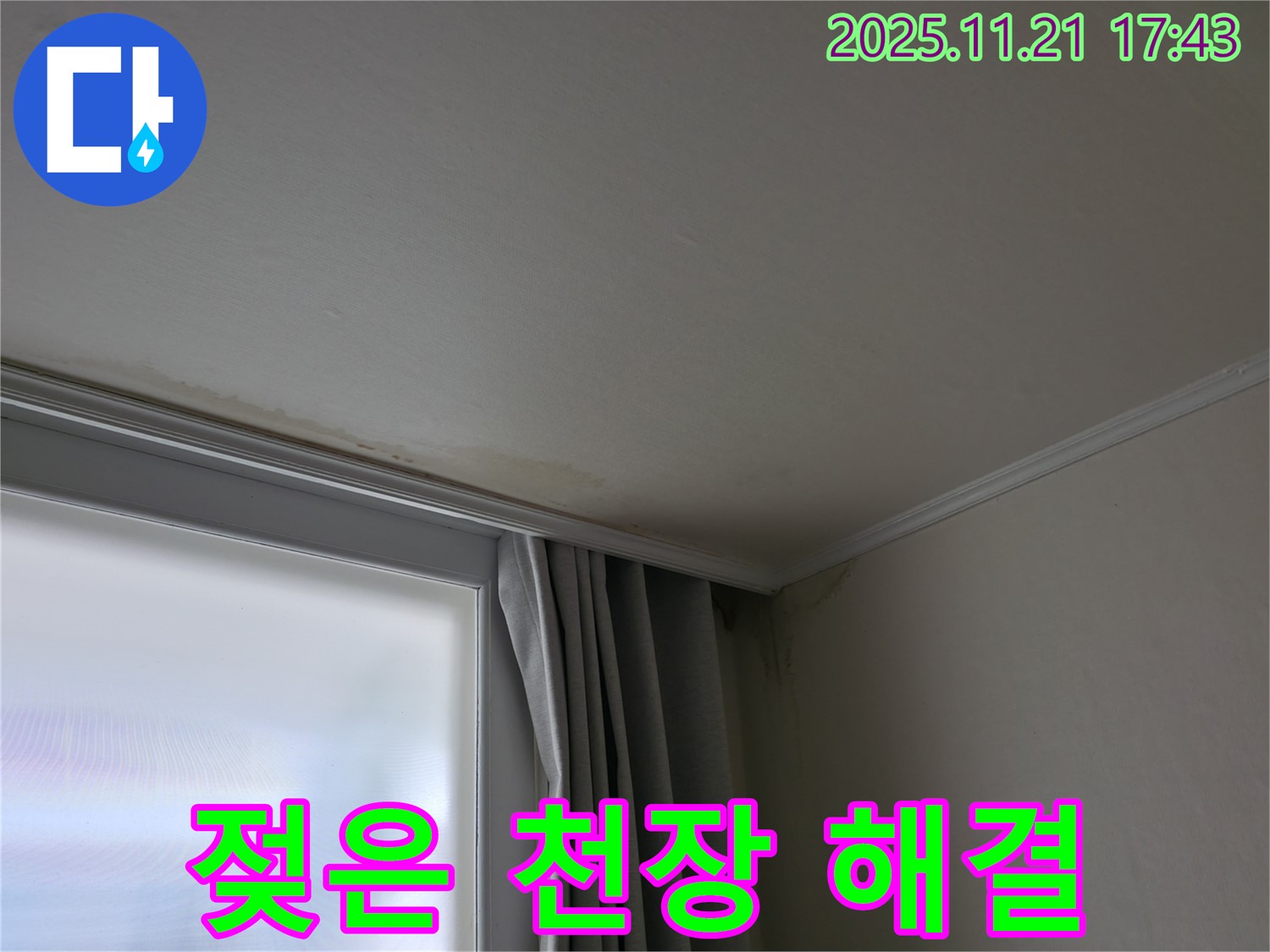 서대문구 천장 누수 - 젖은 천장 - 완벽 해결